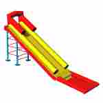 Надувная прямая водная горка для вышки (опоры) «Стрела» с бассейном, 14*2,5*5 м