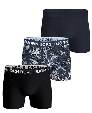Мужские спортивные боксеры Bjorn Borg Cotton Stretch 3P - navy/print