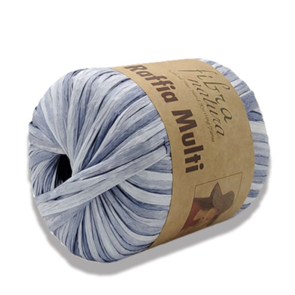 Пряжа Raffia Multi 35г, 90м, 100% целлюлоза (цена за 1шт)