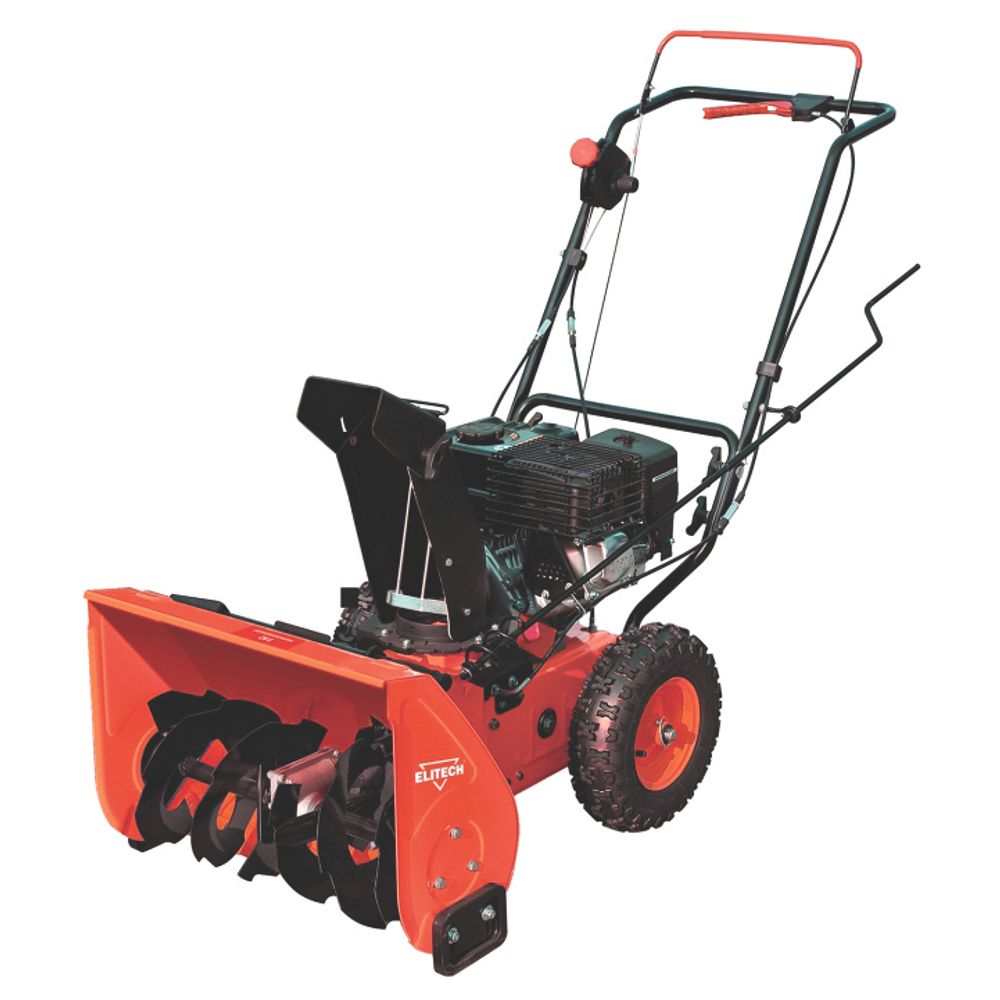 Снегоуборщик ELITECH СМ 6 (бензин,4-такт,6л.с.,ск:+4/0/-2,захв56х42см,шнек-24см,выброс-15м,70кг)
