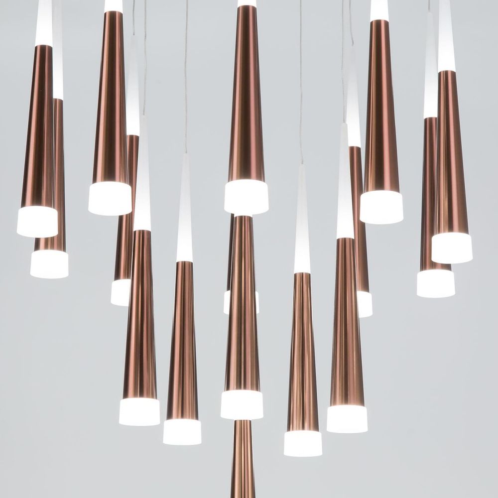 Citilux Вегас CL227163 LED Люстра каскадная Коричневая