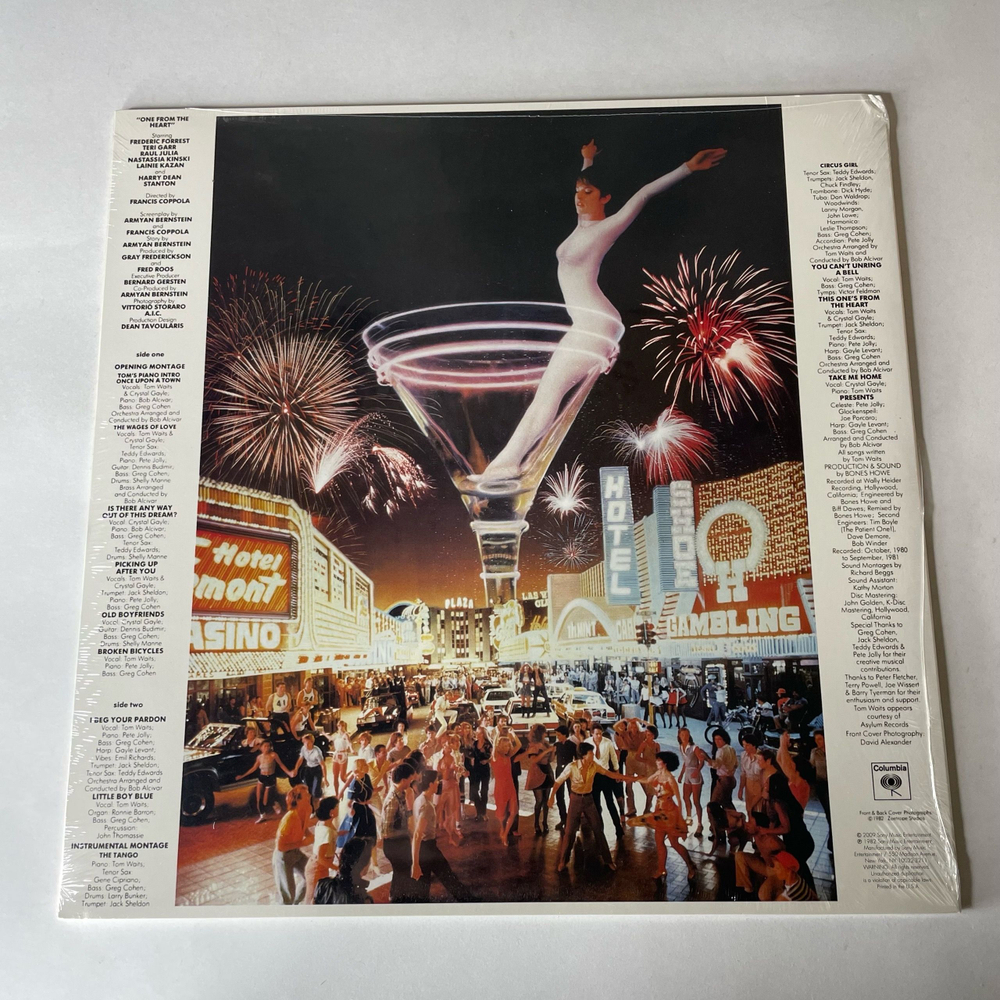 Винтажная виниловая пластинка LP Tom Waits And Crystal Gayle One From The Heart, Музыка Из Фильма От Всего Сердца (США 2009) (Запечатана)