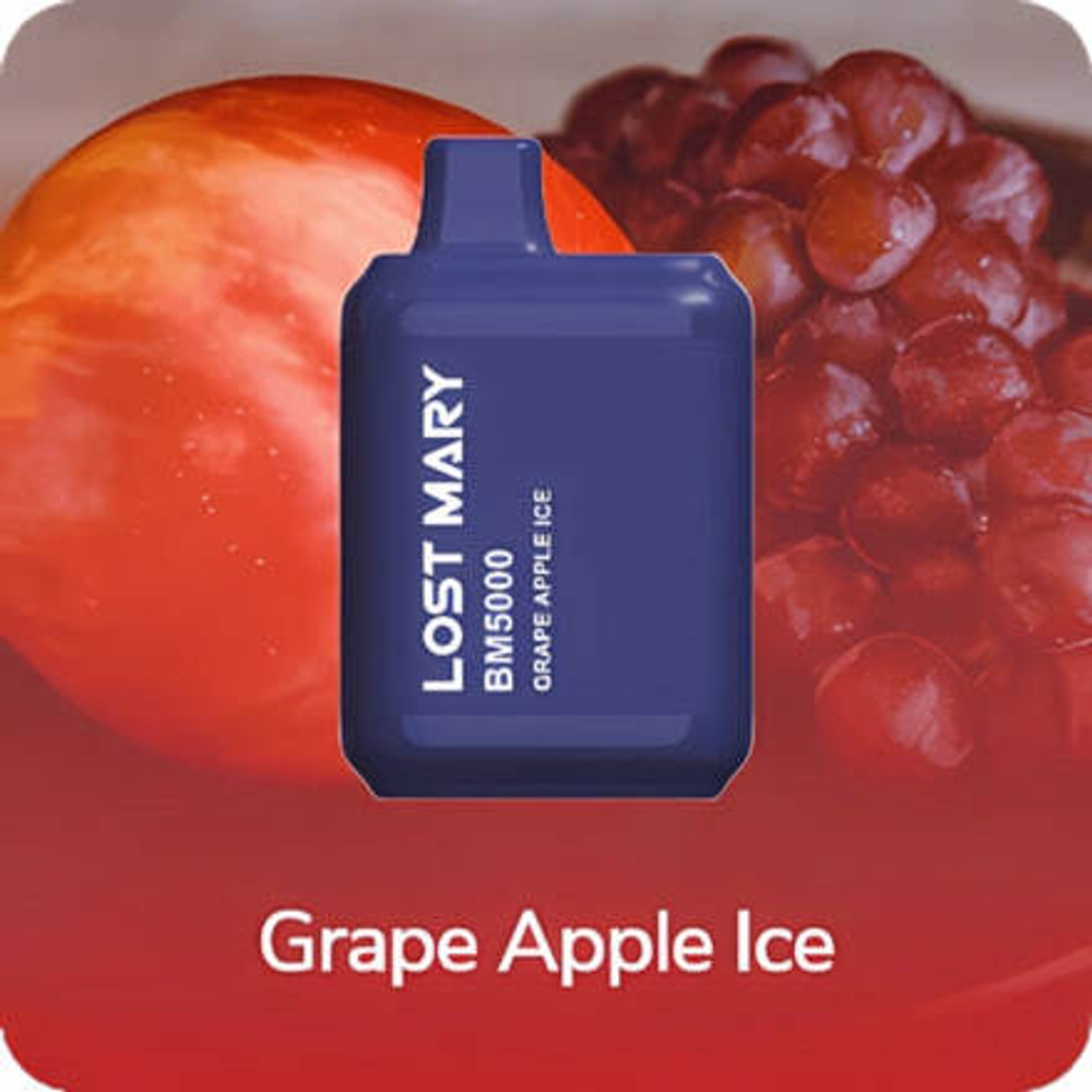 Lost mary BM5000 - Grape Apple Ice (5% nic)