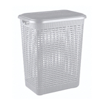 Корзина для белья 30л, 370х260х465 мм (светло-серый)