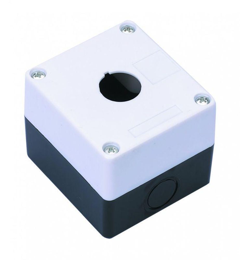 Пост кнопочный 1-м КП-101 d22мм с кабел. вводом для устройств сигнализации и управления пластик. бел. DEKraft 25501DEK