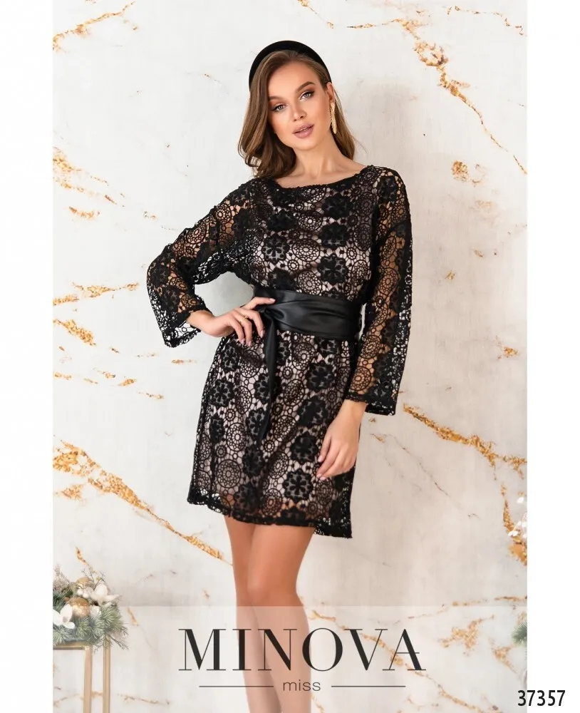Платье 4116-черный Minova