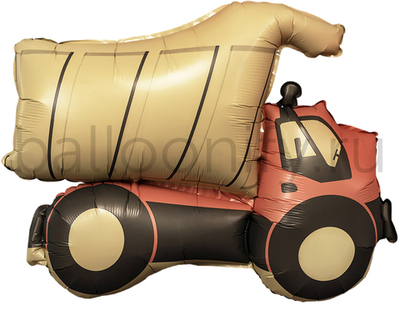 Шар (29''/74 см) Фигура, Самосвал, Сатин, 1 шт.