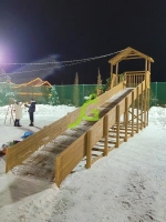 Зимняя горка Snow Fox (Домик), скат 10 м