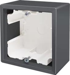Donel R98 черный Коробка для накладного монтажа с встроенной рамкой 1-я, серия DA