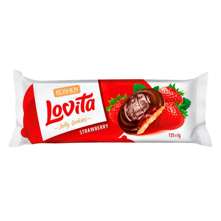Печенье Lovita С клубникой Roshen 135 гр