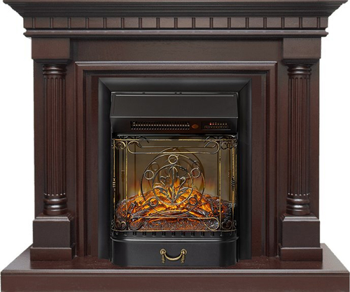 Каминокомплект Dallas - Темный дуб с очагом Majestic FX M Black RC