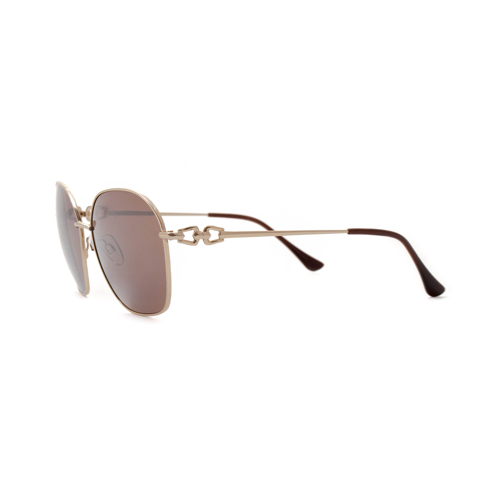Солнцезащитные очки Dackor 616 Brown панто золотые
