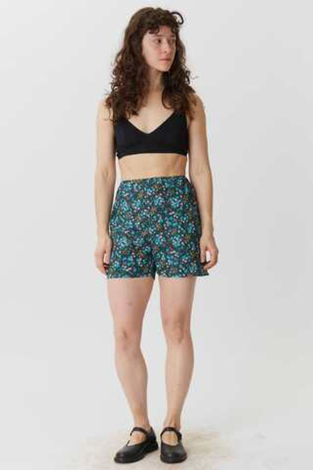 Семейные трусы черные в мелкий цветочек