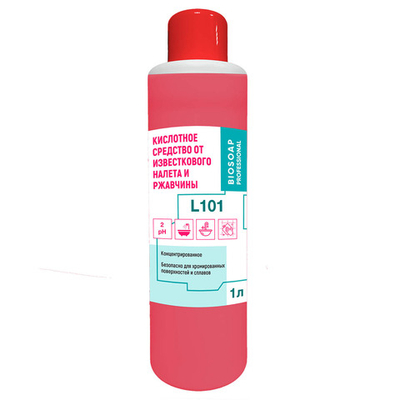 Средство от известкового налета и ржавчины АИС Biosoap Professional L101 кислотное 1 л