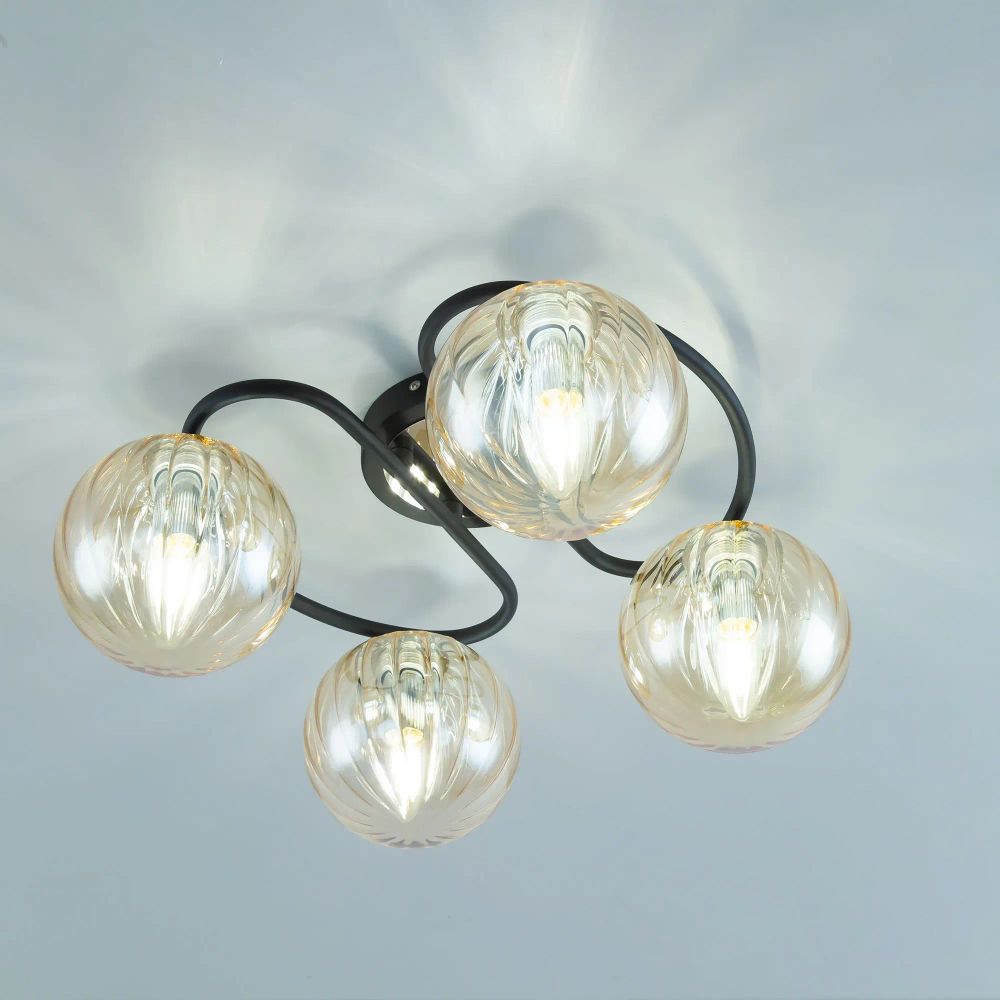 Citilux Эрни CL122145 Люстра потолочная Чёрная