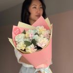 "Букет радужных диантусов"