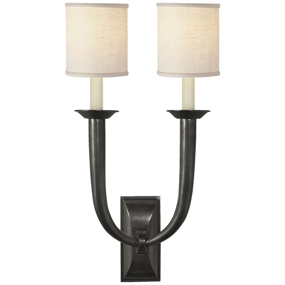 Настенный светильник Visual Comfort French Deco Horn Double Sconce (Open Box)