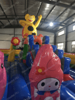 Коммерческий надувной батут "Озорные свинки"