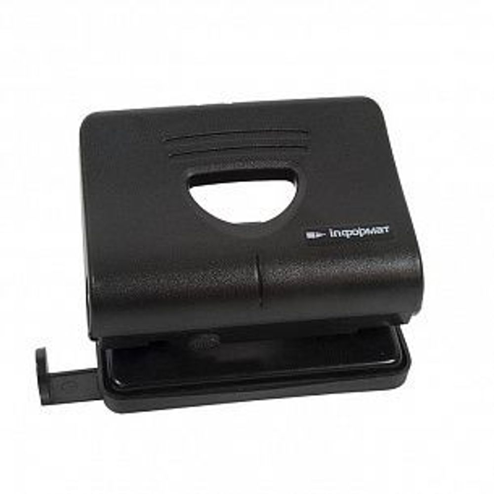 Дырокол inФОРМАТ 20 л. комбинированный черный линейка форматов