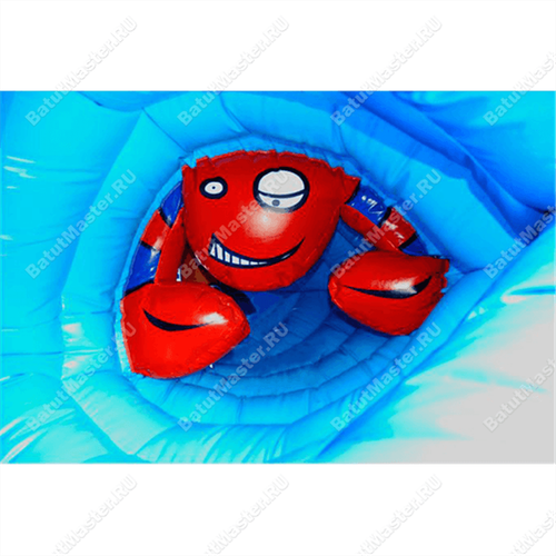 Коммерческий надувной батут "Морской жук" 8*8*3 м