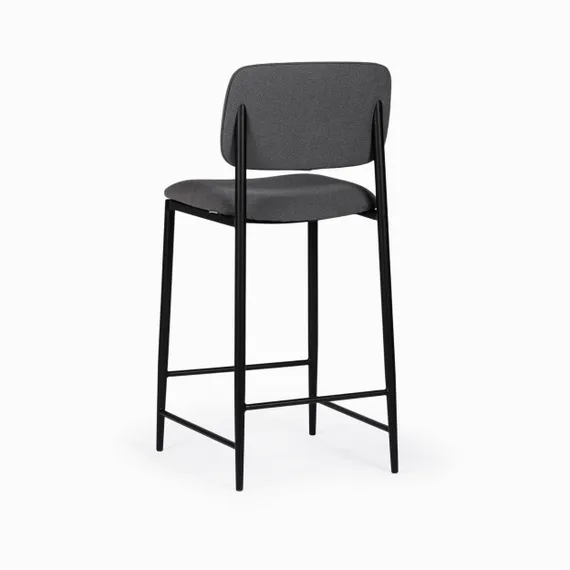 Полубарный стул Grap, тёмно-серая водоотталкивающая обивка