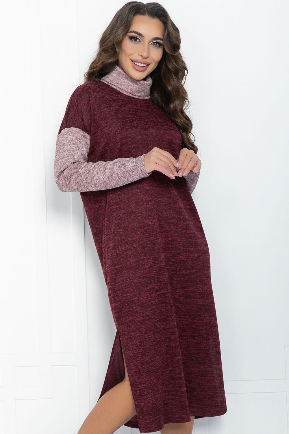 Платье Мишель (бордово-розовое) П11810 LT Collection