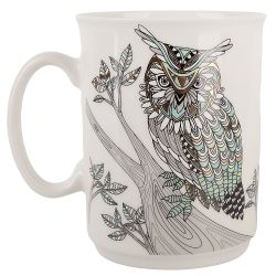 Кружка "Сова" v=430мл (фарфор) (подарочная упаковка)