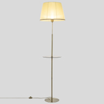 Citilux Линц CL402983T Торшер бронза со столиком и кремовым абажуром