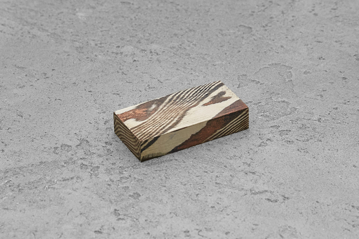 Мокуме кручёная, брусок 39x19x8,0мм, 55г