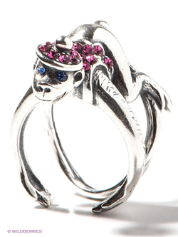 "Мако" кольцо в серебряном покрытии из коллекции "Вокруг света" от Jenavi