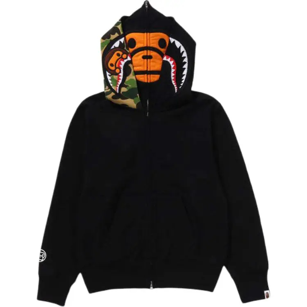 A Bathing Ape S Milo Shark Full Zip Double Худи