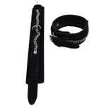 Kenzi Leg Оковы замшевые (Цвет: черный)