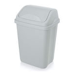Контейнер для мусора "Ultra" 26 л с перекидным верхом цвет в ассортименте