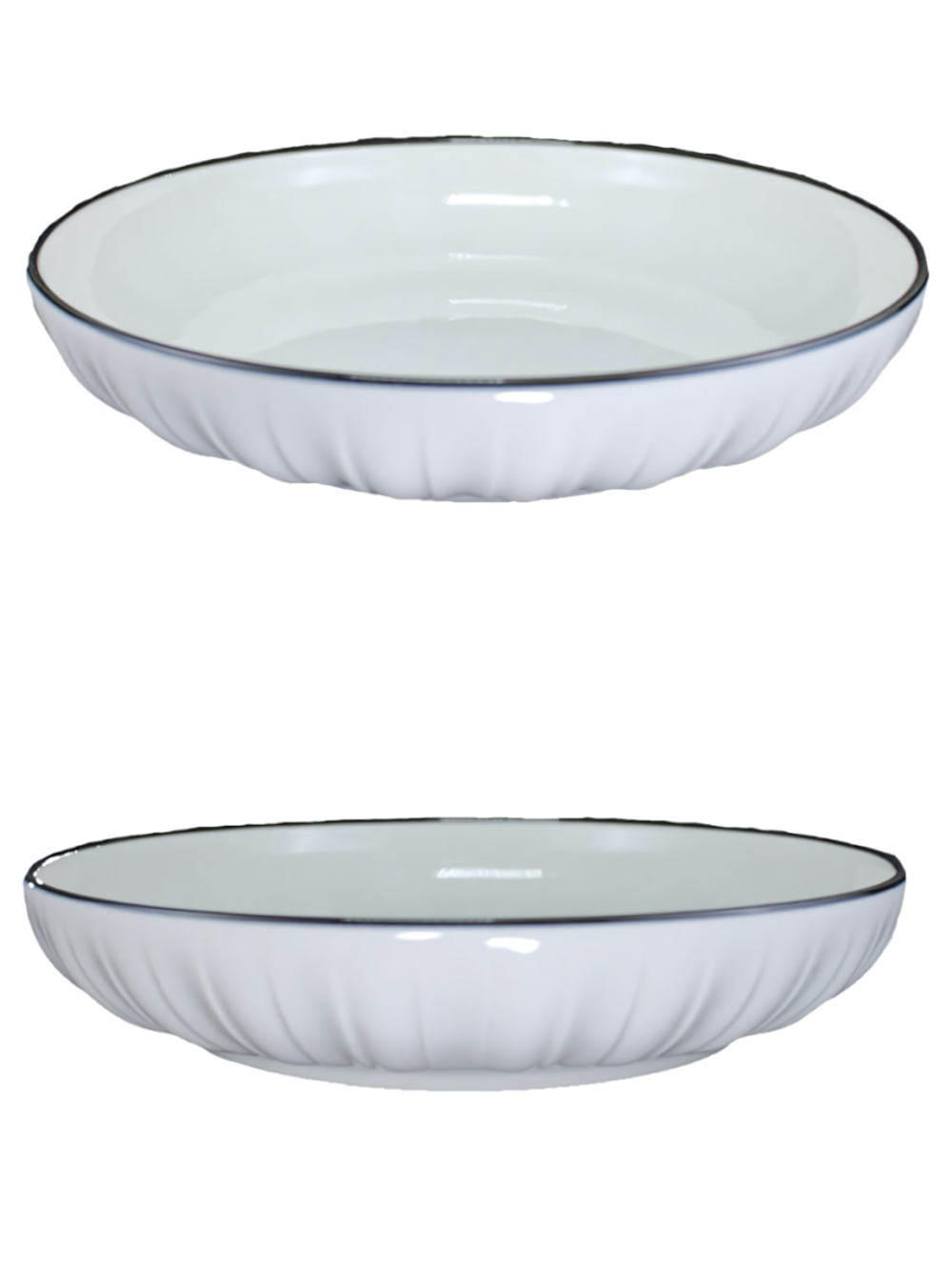 Тарелка обеденная 20 см МИРАЖ, фарфор