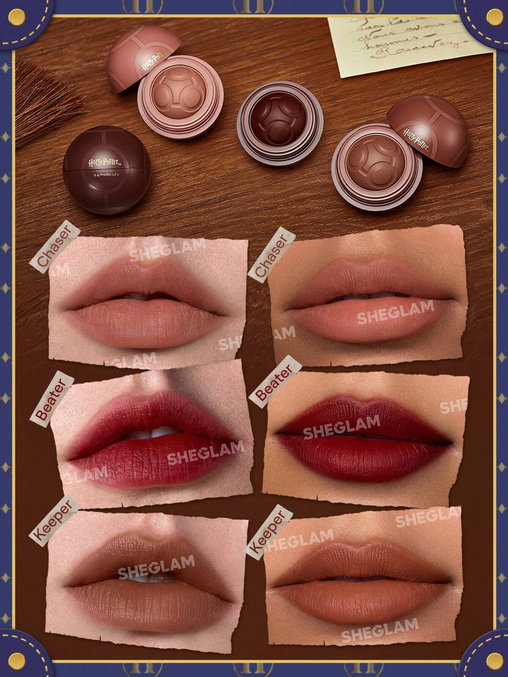 Harry Potter™ X SHEGLAM Quidditch Champion Lip Set