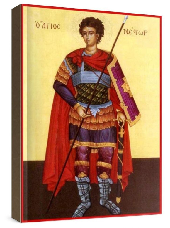 Нестор Солунский (рукописная икона)