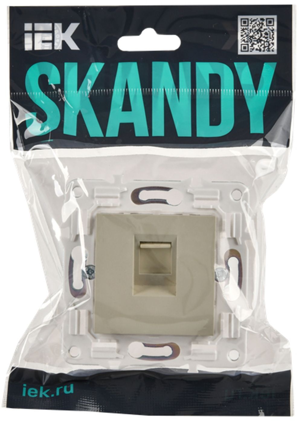SKANDY Розетка компьютерная RJ45 кат.5E SK-K01B бежевый IEK