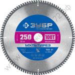 ЗУБР Мультирез 250 x 30мм 100Т, диск пильный по алюминию