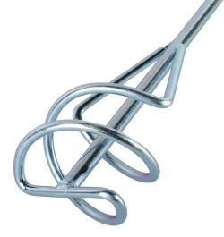 Насадка - миксер оцинкованная для краски, сухой смеси 400х80 мм под перфоратор SDS+ Вихрь