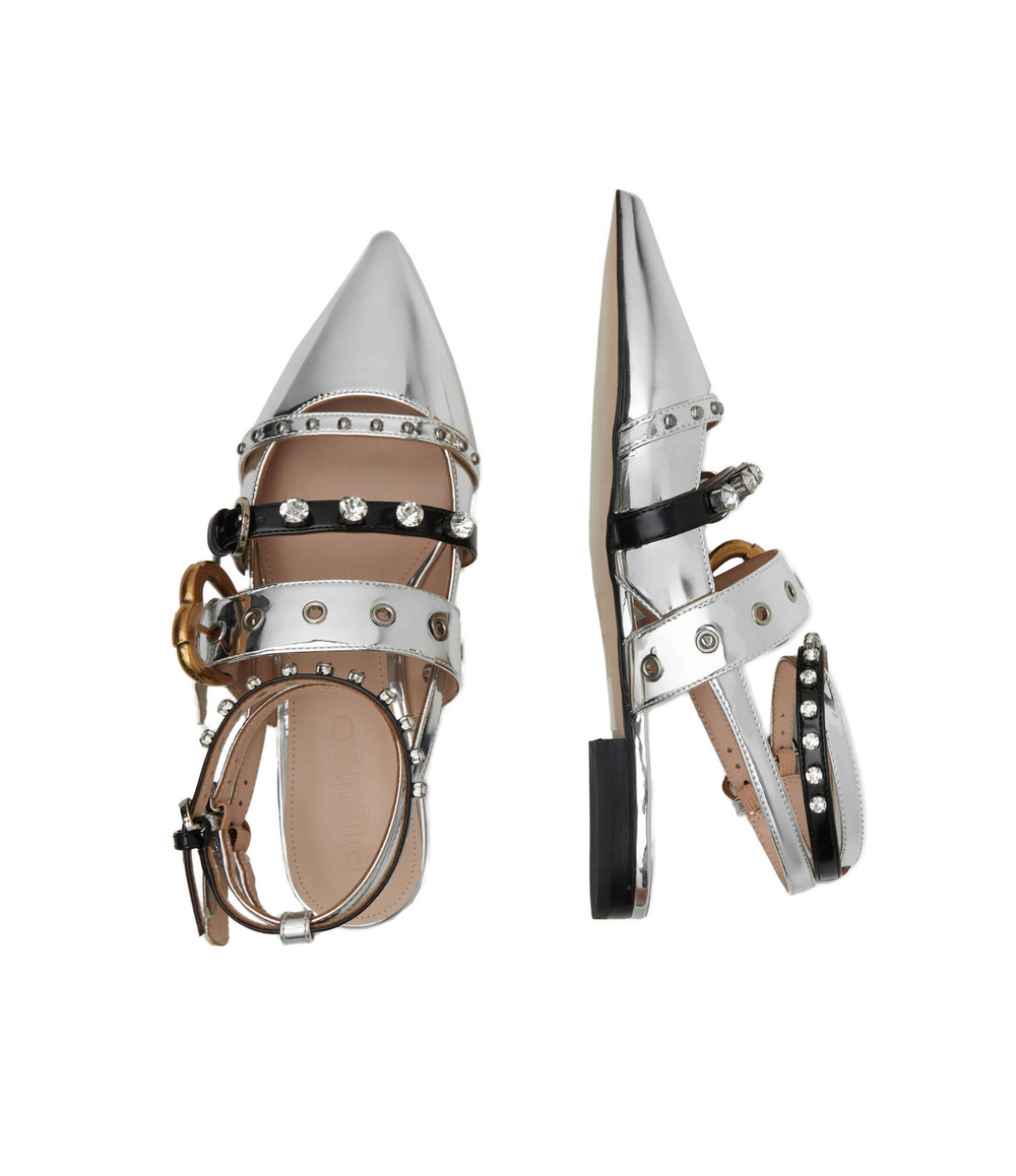 Балетки Pinko - серебряный(SD0025 P009)