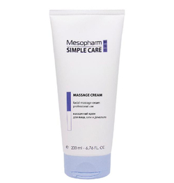 Mesopharm Simple Care MASSAGE CREAM - Профессиональный массажный крем для лица, шеи и декольте, 200 мл
