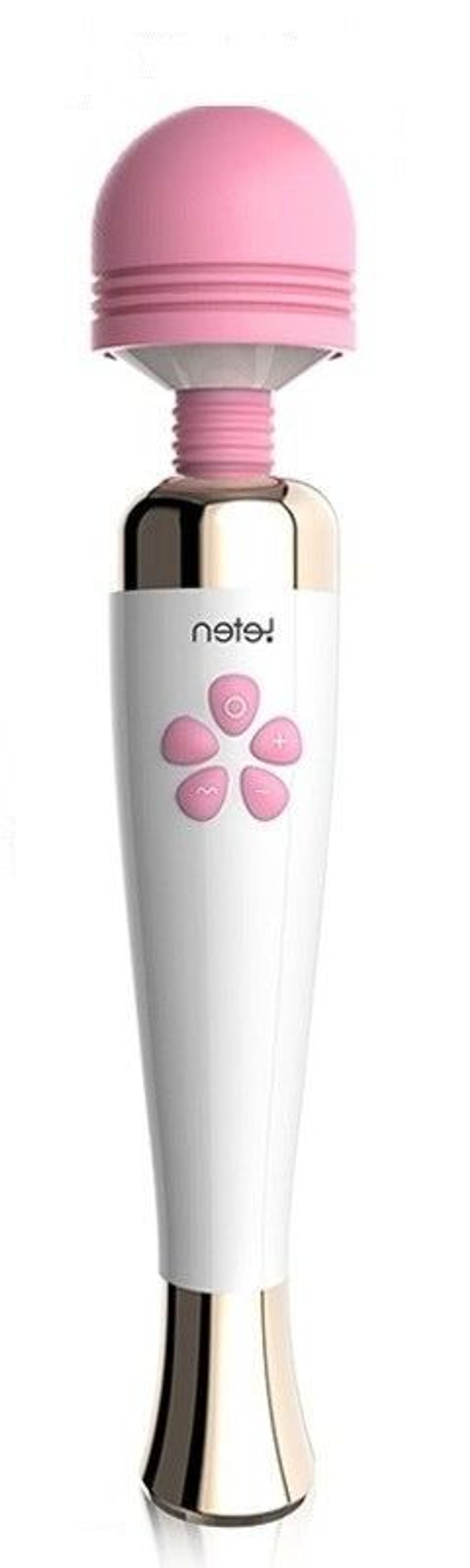 Бело-розовый клиторальный вибромассажер Fantasy Fashion - 21,5 см. (Цвет: белый с розовым)