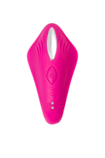 Розовый вибратор для пар Cobrum с пультом ДУ (Цвет: розовый)