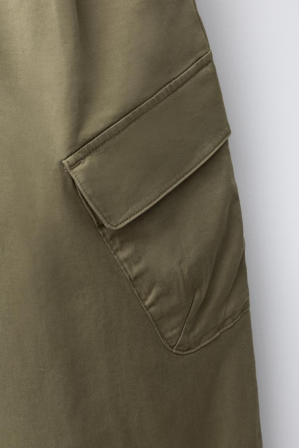 ZARA БРЮКИ КАРГО, ХАКИ