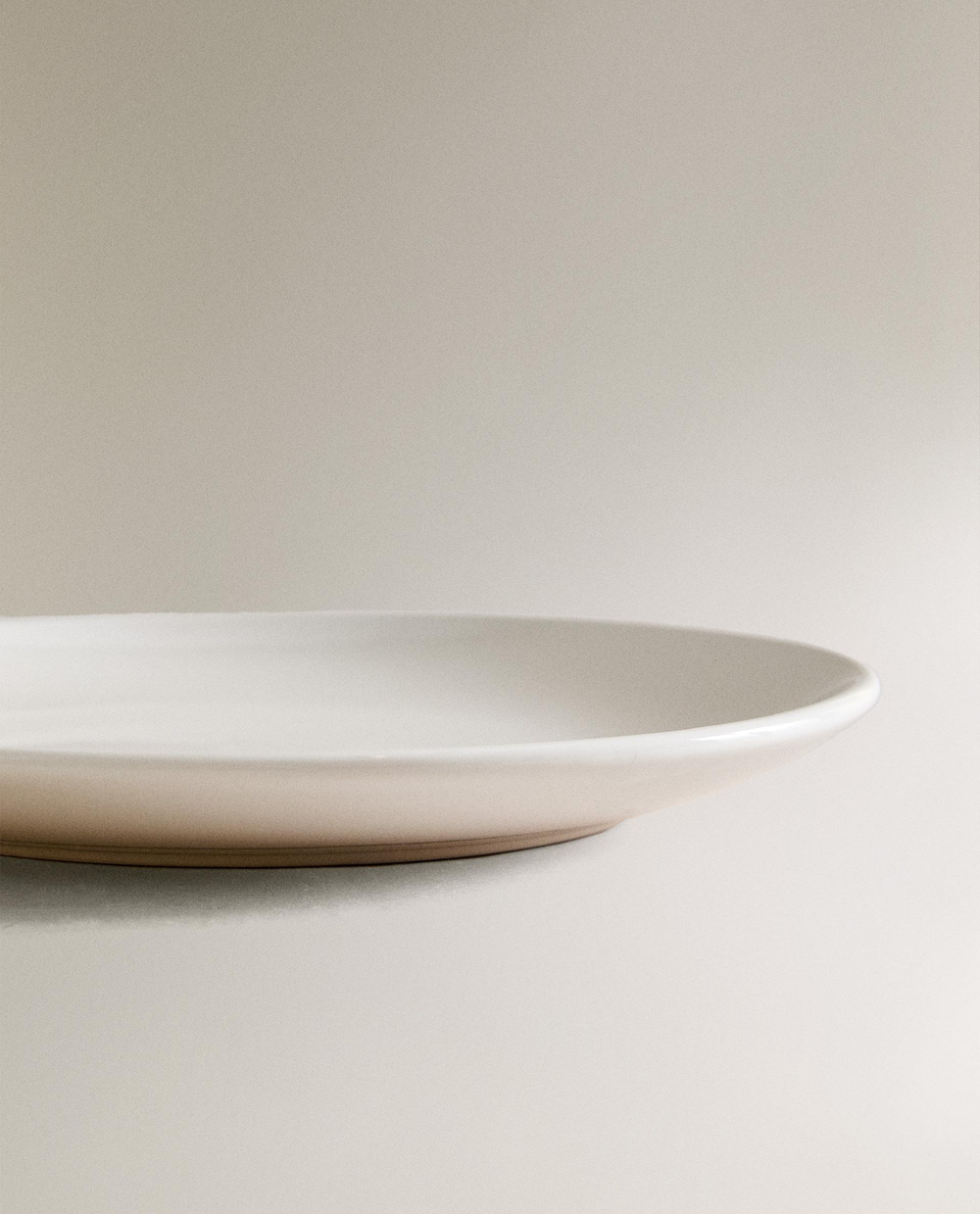 Zara Home тарелка десертная из каменной керамики, цвет белый, 19.3 см