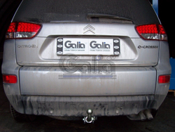 Фаркоп оцинкованный Galia C054C для CITROEN C-CROSSER 2007-, PEUGEOT 4007 2007-, MITSUBISHI OUTLANDER 2007-2012,(паспорт и сертификат в комплекте)(без электрики)