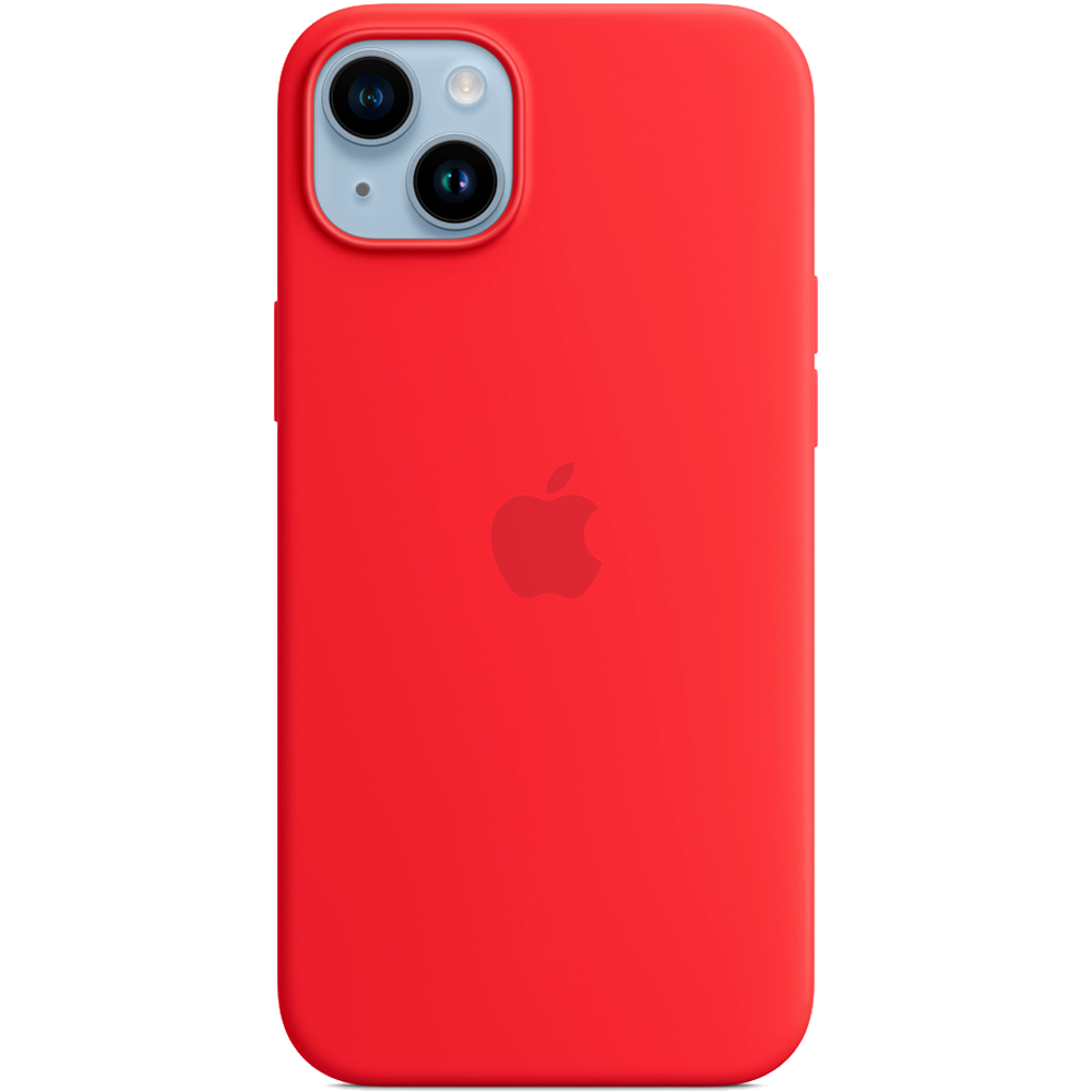 Силиконовый чехол с поддержкой MagSafe Apple Silicone Case для iPhone 14 Plus, Red (Красный)