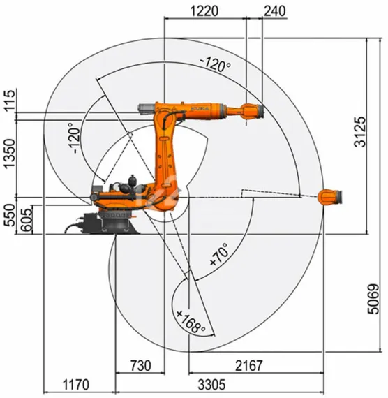 Промышленный робот KUKA KR QUANTEC, KR 210 R3300-2 K-F