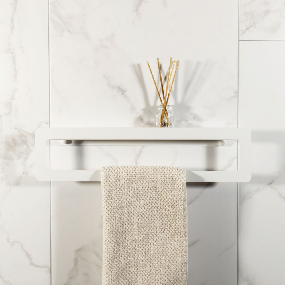 Держатель для полотенец MetaDec Qadrate 40см белый