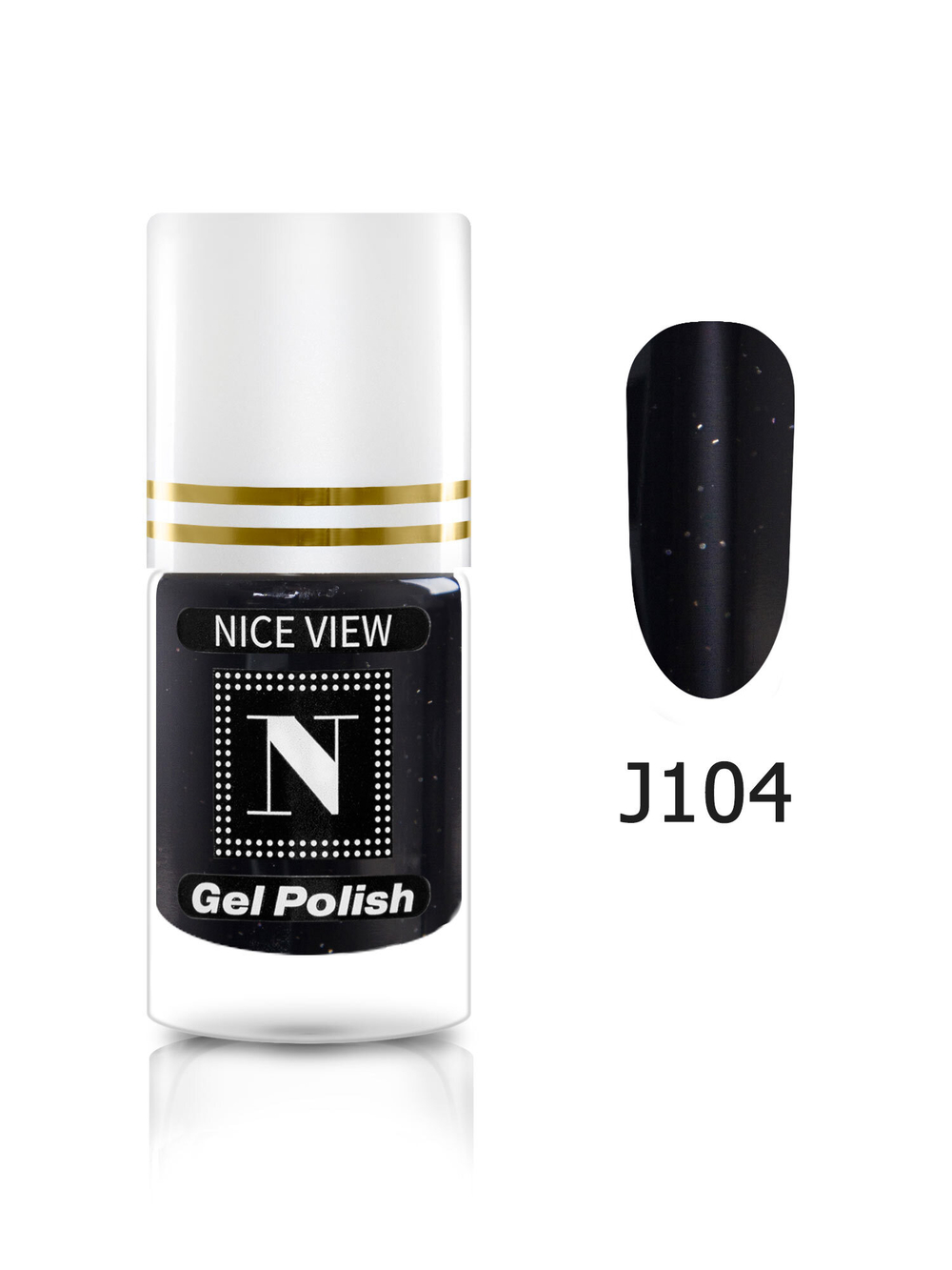 Nice View Гель-лак для ногтей Luma Glitte, J-104, Morion, 7 мл